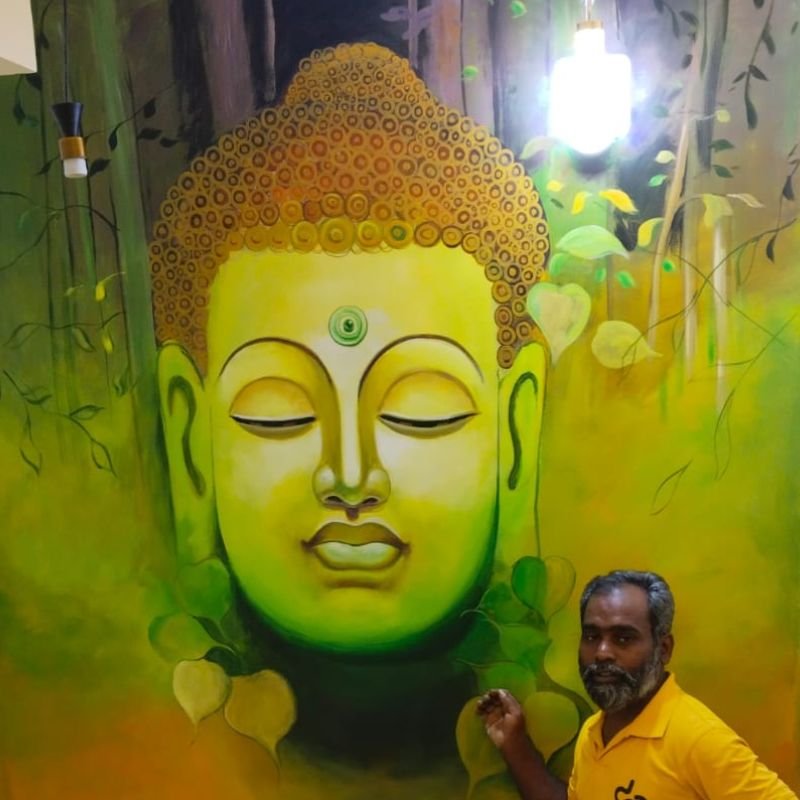 buddha wall art and wall artists